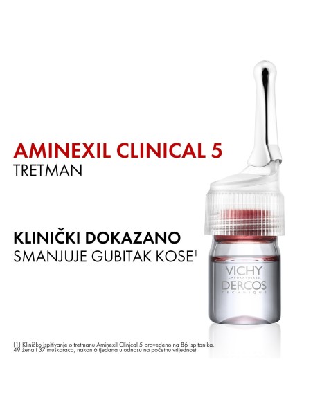 Vichy Dercos Aminexil Clinical 5 Ampule protiv opadanja kose za žene