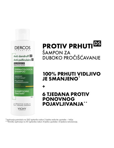 Vichy Dercos Šampon protiv prhuti za suhu kosu