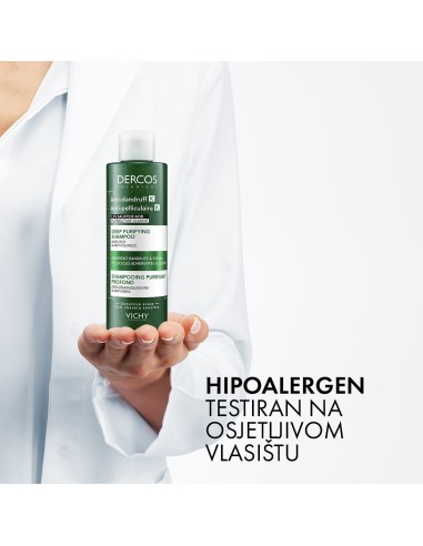 Vichy Dercos Piling šampon za dubinsko čišćenje protiv prianjajuće prhuti i sebuma