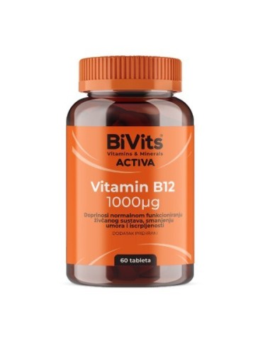 Abela BiVits Activa Vitamin B12 1000 µg tablete