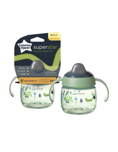 Tommee Tippee Superstar prva šalica 4+ zelena