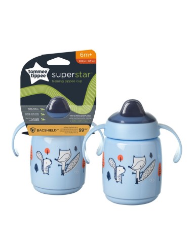Tommee Tippee Superstar šalica s usnikom 6+ plava