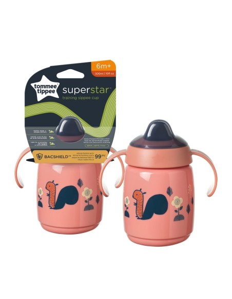 Tommee Tippee Superstar šalica s usnikom 6+ losos