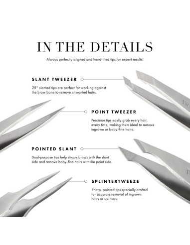Tweezerman Mini Slant Tweezer Geranium mini pinceta