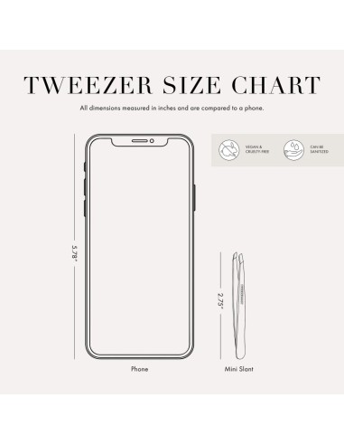 Tweezerman Rose Gold Mini Slant & Case Mini pinceta s kosim vrhom Rose gold i etui
