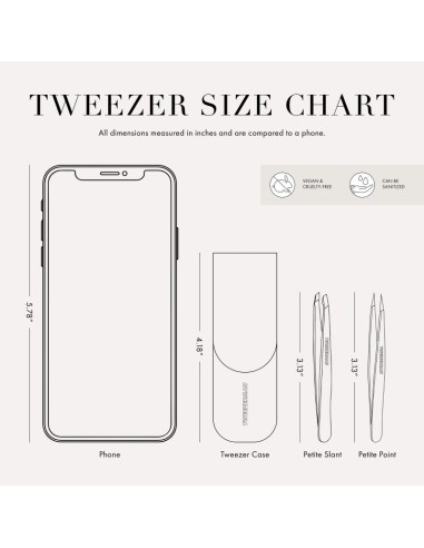 Tweezerman Rose Gold Petite Tweeze Set mikro mini pinceta Rose gold  (kosi i špicasti vrh)