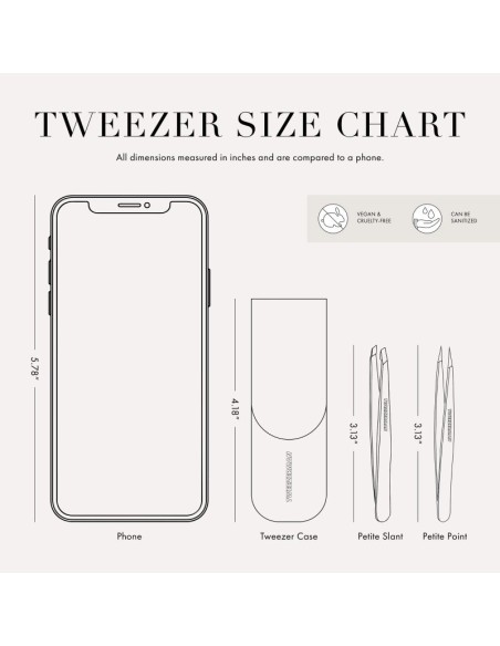 Tweezerman Rose Gold Petite Tweeze Set mikro mini pinceta Rose gold  (kosi i špicasti vrh)