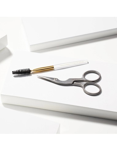 Tweezerman Brow Shaping Scissors & Brush Set za obrve (škarice za oblikovanje obrva i četkica)