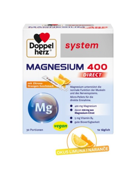 Doppelherz System Magnezij 400 Direkt vrećice