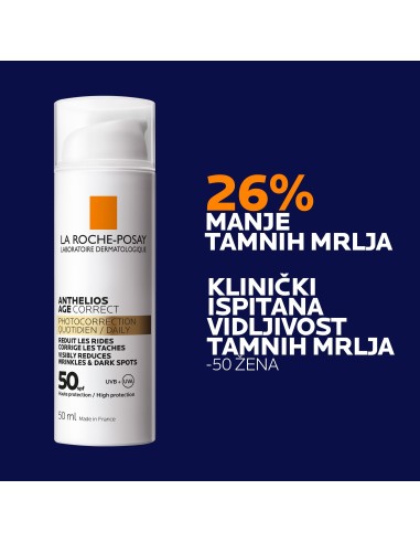 La Roche-Posay ANTHELIOS Age Correct SPF50 Svakodnevna zaštita protiv znakova starenja