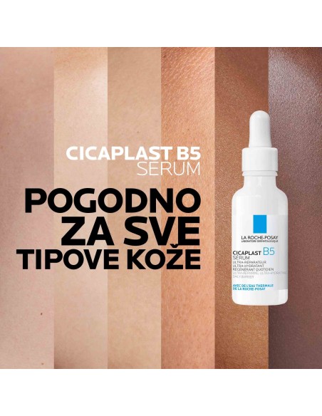 La Roche-Posay Cicaplast B5 Serum Ultra-obnavljajući i hidratantni serum za dehidriranu i nadraženu kožu bez sjaja