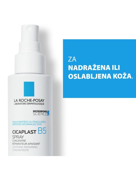 La Roche-Posay Cicaplast B5 Sprej koji obnavlja nadraženu ili oslabljenu kožu bez isušivanja