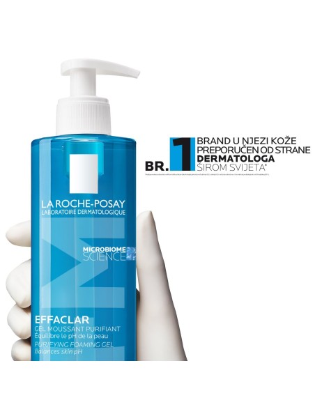 La Roche-Posay Effaclar Pjenušavi gel za čišćenje masne, osjetljive kože sklone aknama