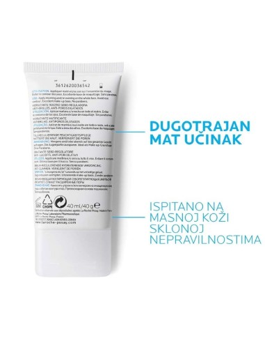 La Roche-Posay Effaclar Mat Hidratantna njega za lice s mat-efektom protiv sjaja, sebuma i proširenih pora