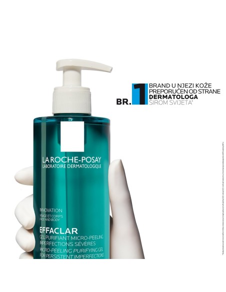 La Roche-Posay Effaclar Pročišćavajući mikro-piling gel za čišćenje lica i tijela, za masnu kožu