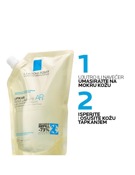 La Roche-Posay Lipikar Huile Lavante AP+ Ulje za kupanje obogaćeno lipidima protiv nadraženosti i svrbeža Refill