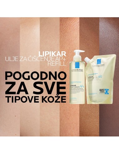 La Roche-Posay Lipikar Huile Lavante AP+ Ulje za kupanje obogaćeno lipidima protiv nadraženosti i svrbeža Refill