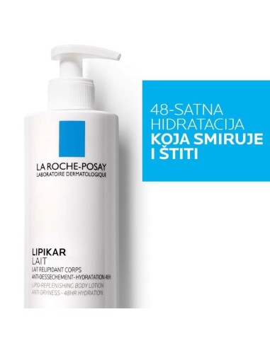 La Roche-Posay Lipikar Lait Mlijeko za lice i tijelo protiv suhoće koje koži vraća lipide, pogodno za bebe, djecu i odrasle
