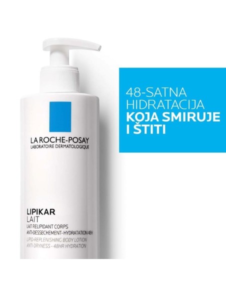 La Roche-Posay Lipikar Lait Mlijeko za lice i tijelo protiv suhoće koje koži vraća lipide, pogodno za bebe, djecu i odrasle