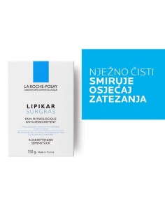 La Roche-Posay Lipikar Surgras Tvrdi sindet (sapun) za nadopunu lipida protiv nadraženosti i svrbeža, pogodno za djecu i odrasle 2