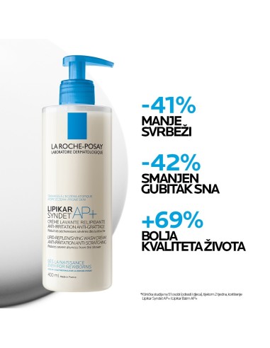 La Roche-Posay Lipikar Syndet Kremasti gel za tuširanje obogaćeno lipidima protiv nadraženosti i svrbeža