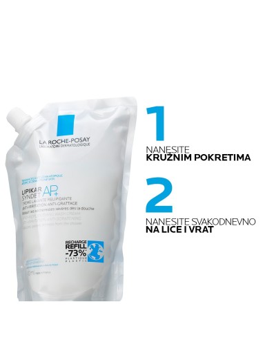 La Roche-Posay Lipikar Syndet Kremasti gel za tuširanje obogaćeno lipidima protiv nadraženosti i svrbeža REFILL