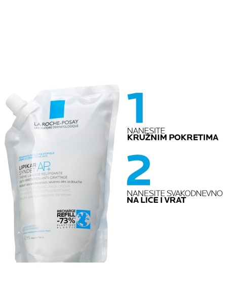 La Roche-Posay Lipikar Syndet Kremasti gel za tuširanje obogaćeno lipidima protiv nadraženosti i svrbeža REFILL