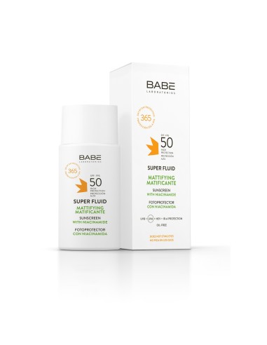 Laboratorios BABÉ SUN Super Fluid Mattifying SPF50
