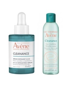 Avene Cleanance A.H.A Serum za eksfolijaciju + Micelarna voda za čišćenje Promo pakiranje