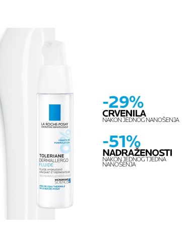 La Roche-Posay TOLERIANE DERMALLERGO Lagani hidratantni fluid za netolerantnu kožu sklonu alergijama