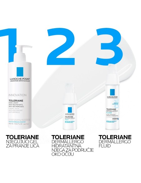 La Roche-Posay TOLERIANE DERMALLERGO Lagani hidratantni fluid za netolerantnu kožu sklonu alergijama