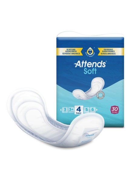 Attends Soft Anatomski ulošci za inkontinenciju 4 Super