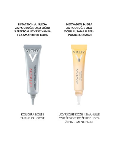 Vichy Neovadiol Eyes & Lips Multikorektivna njega za kožu u menopauzi i postmenopauzi za područje oko očiju i usana