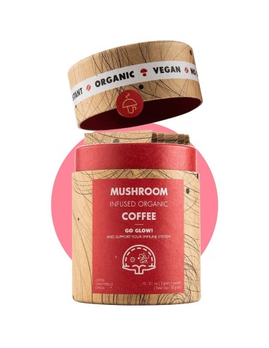 Mushroom Cups Go Glow organska instant kava s Chagom i Lisičarkama