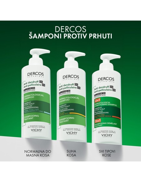 Vichy Dercos Šampon protiv prhuti DS - 2 u 1: Dermokozmetički šampon i regenerator