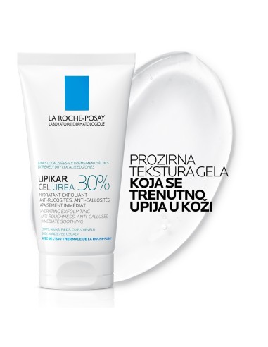 La Roche-Posay Lipikar gel s 30% ureje za ciljanu primjenu na suha i gruba područja kože