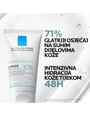La Roche-Posay Lipikar gel s 30% ureje za ciljanu primjenu na suha i gruba područja kože