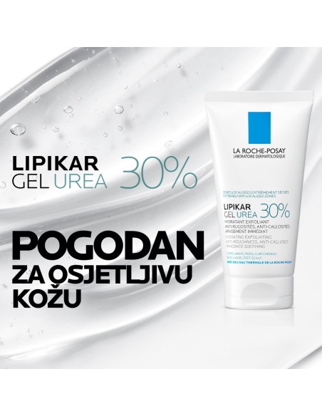 La Roche-Posay Lipikar gel s 30% ureje za ciljanu primjenu na suha i gruba područja kože