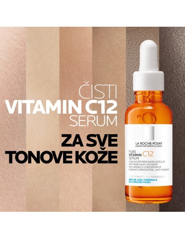 La Roche-Posay Pure Vitamin C12 Serum protiv bora za vraćanje sjaja