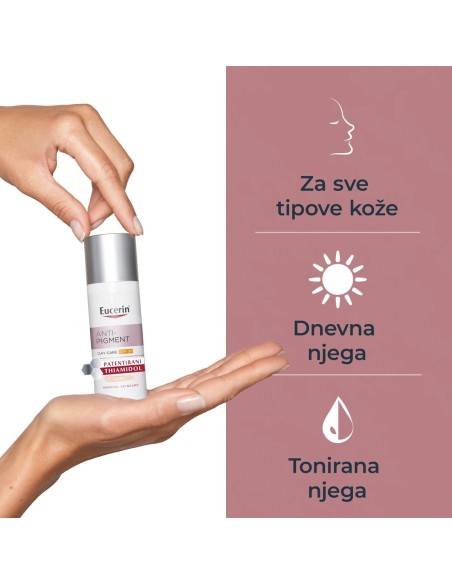 Eucerin Anti-pigment dnevna krema tonirana SPF30 98352 / 98354