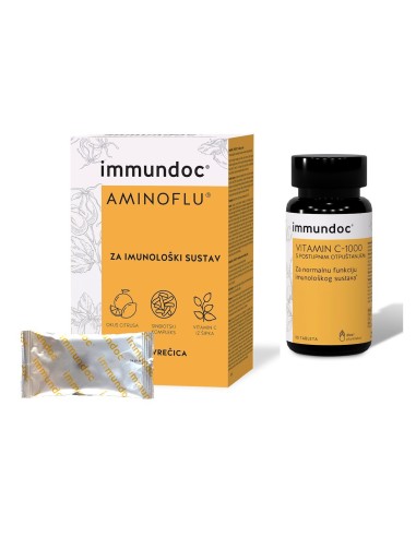 Immundoc Aminoflu vrećice + Vitamin C-1000 tablete Promo pakiranje