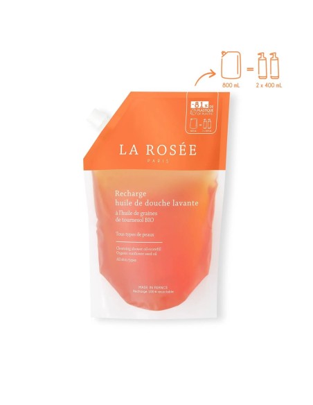 La Rosee Ulje za tuširanje Organsko ulje sjemenki suncokreta Refill pakiranje