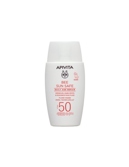 Apivita Bee Sun safe fluid za lice protiv mrlja & starenja spf50