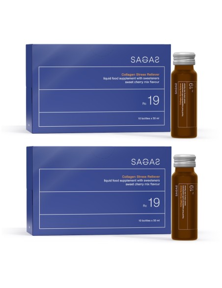 Sagas Rc 19 Collagen Stress Reliever tekući dodatak prehrani Promo pakiranje