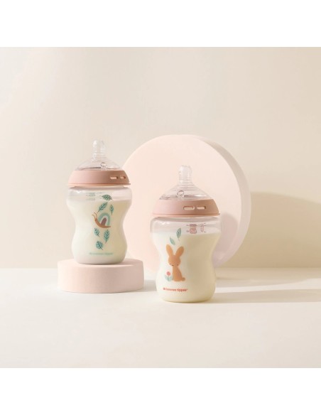 Tommee Tippee Dekorirana bočica 260 ml Puž i zeko
