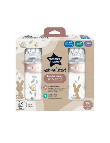 Tommee Tippee Dekorirana bočica 260 ml Puž i zeko