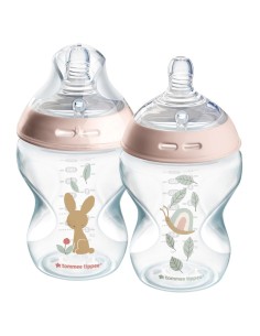 Tommee Tippee Dekorirana bočica 260 ml Puž i zeko