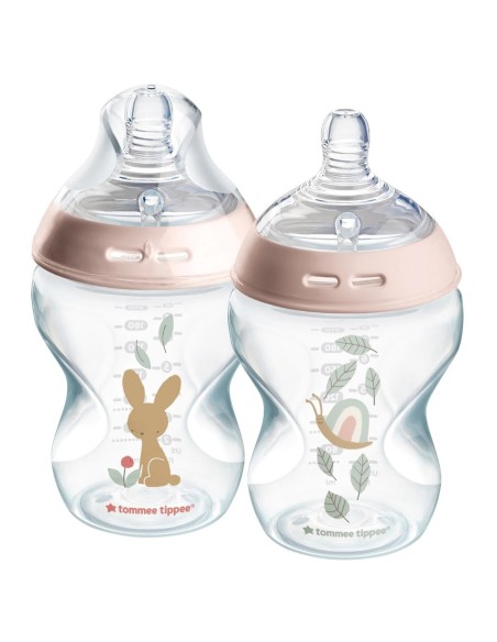 Tommee Tippee Dekorirana bočica 260 ml Puž i zeko