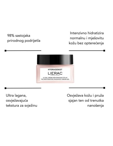 Lierac Hidratantni Losion + Hydragenist Hidratantna gel krema + Hydragenist Hidratantni serum