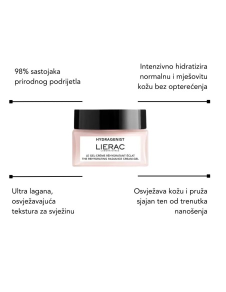 Lierac Hidratantni Losion + Hydragenist Hidratantna gel krema + Hydragenist Hidratantni serum